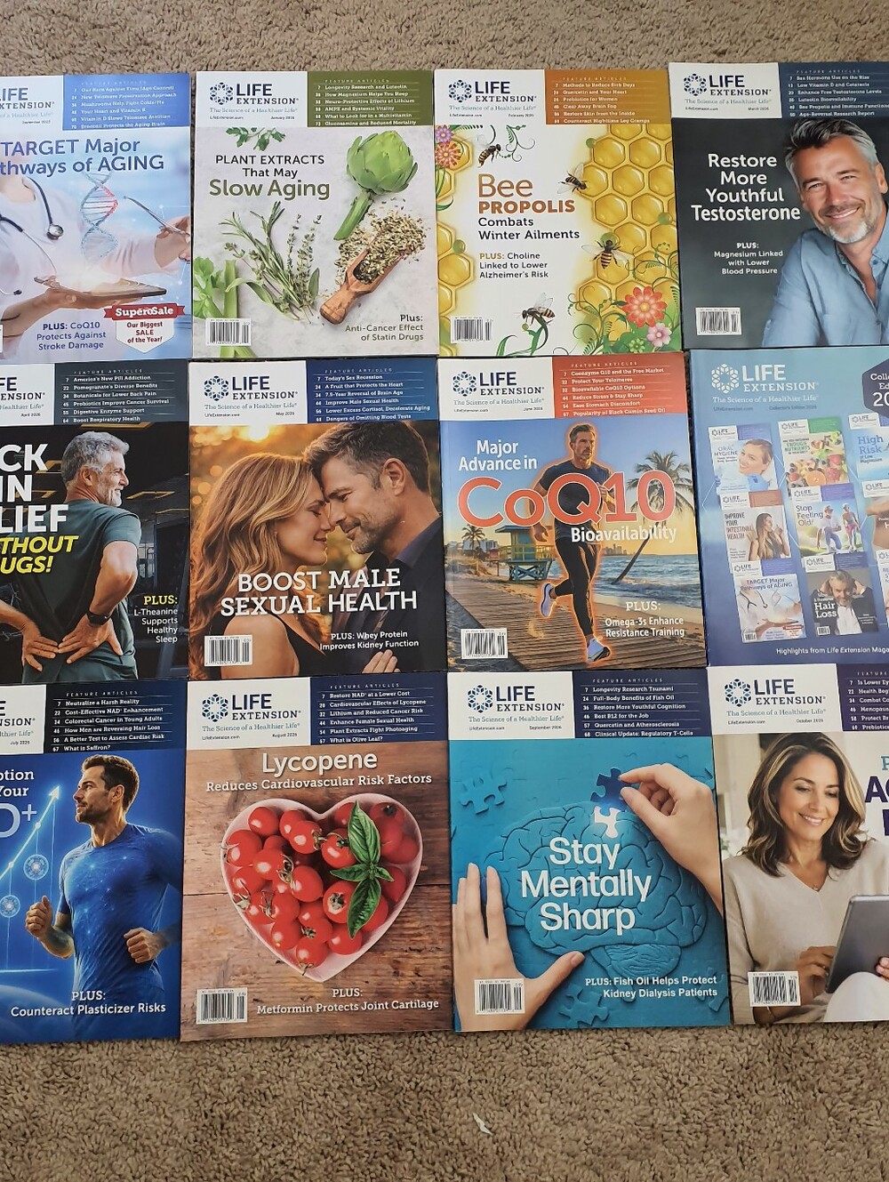 LIFE EXTENSION MAGAZINE Lot Of 12 Dec 2025 To Oct 2026 Issues For Health Lovers